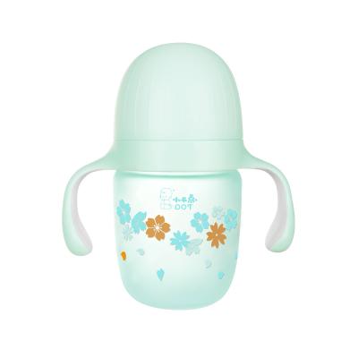 China Baby Infant Milk Bottle Silicone Water BPA Free Wide Neck Logo Toddler Customized Baby Bottles for sale