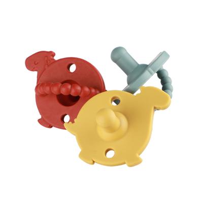 China BPA Saling Food Grade Silicone Baby Silicone Baby Teether Hot Custom Soft Pacifier for sale