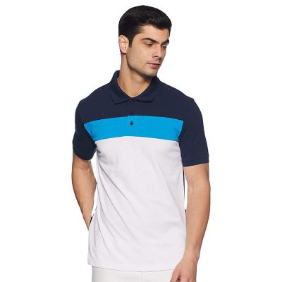 China Patchwork Golf Polo Shirts For Men 100%Cotton Polo T Shirts Plain Blank zu verkaufen