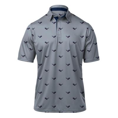 China Digital Printing Men Polo T-Shirts Breathable Golf Shirts Short Sleeve à venda