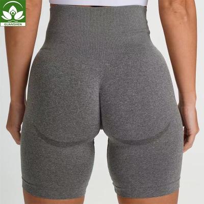 China 2021 New Arrival Fitness Wear Sports QUICK DRY Yoga Shorts Gym Wear Gaiters Fitness Women Biker Seamless Shorts for sale