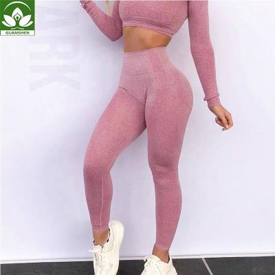 China Selling Gym Breathable Logo Seamless Yoga Leggings Women Custom Made 2021 Best High Waist Sports Fitness Gaiters for sale