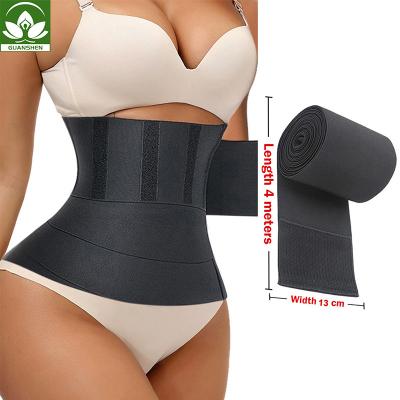 China Hot Selling Antibacterial Waist Trainer Wrap Belt Women Sports Waist Trainer Trimmer 3M 4M 5M 6M Slimming Shapewear Body Tummy for sale