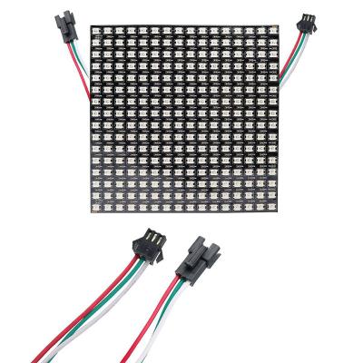 China Theme Park Addressable LED Module DC5V Pixel Led RGB WS2812B LED Panel Digital Cable RGB Lights Display Panel for sale