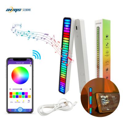 China Modern Color Lamp Color Changing Lamp Color Pickup Rhythm Changing Dream Lights Led Audio Spectrum RGB Light 32 Bit Control Noise Pickup Rhythm Lights for sale