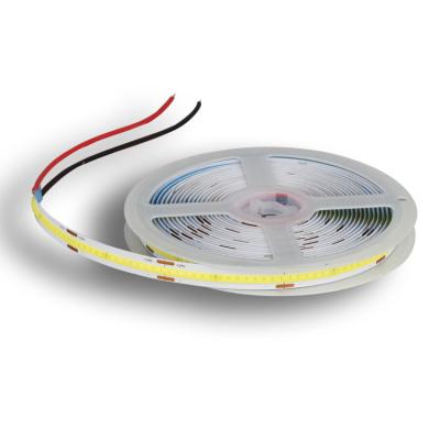 China 12V Eco-Friendly Eco-Friendly COB LED Strip Lights For Cabinetry Sign Or Luci Striscia Flexible Lamp Tape Lights Yellow LED Strip Lights for sale