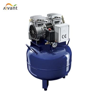 China 32L 550W dental regional high quality quiet oil free dental air compressor for 1 dental chair for sale