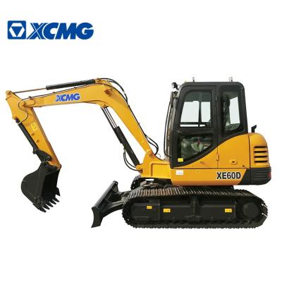 China Chinese Brand New XCMG Factory Official XE60D 6 Ton Small Hydraulic Crawler Excavator With Yanmar Engine for sale