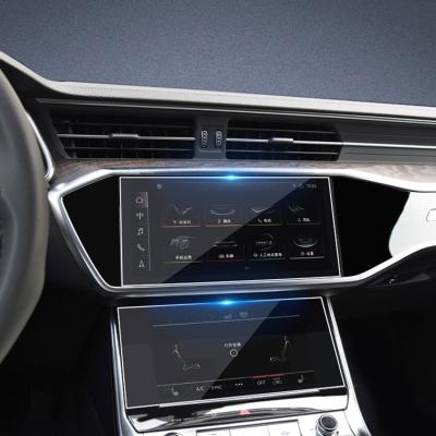 China Anti-scratch Carefully Selected Materials Tempered Glass Car Gps Protective Film For 19-21 Audi A7 for sale