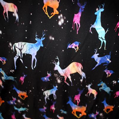 China Plain Custom Printed Jersey Cotton Spandex Fabric Anti-Static for sale