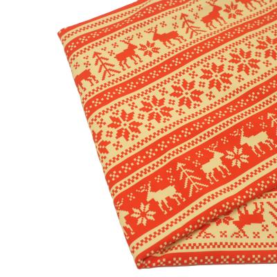 China Anti-Static Cute Deer Style Fabric Custom Digital Printing Service in 95 Cotton Spandex Knitted Fabric for Clothing for sale