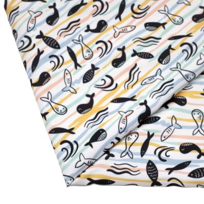 China Shrink-Resistant Vibrant Gorgeous Color Pattern Custom Fabric Digital Printing Service in 100%Polyester PUL Fabric for sale