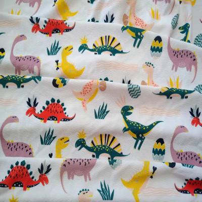 China Dino Custom Digital Printed 94 Anti-Static Polyester 6 Spandex Fabric Liverpool For Clothing for sale