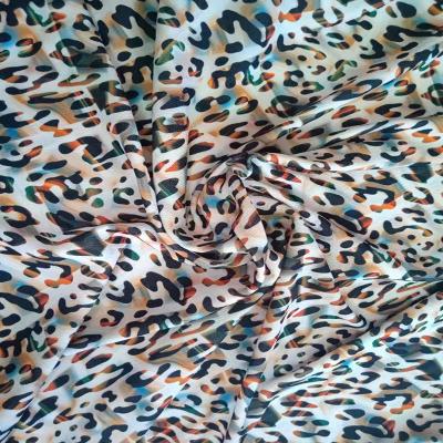 China Size Quality Anti Static Leopard Printed Liverpool Custom Fabric For Clothes for sale