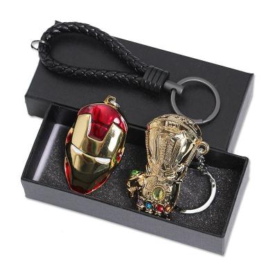 China Fashion Fashion Jewelry exquisite Avengers Keychain Captain America Iron Man metal Keychain Backpack Pendan for gift for sale