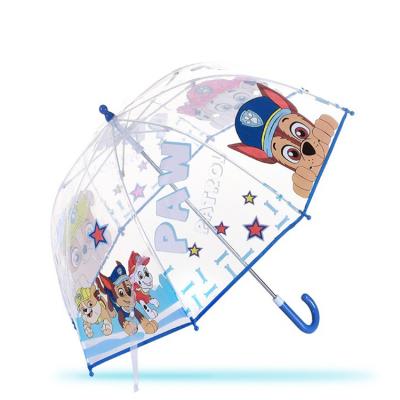 China All in 1 Children transparent umbrella INS color dot baby street photo umbrella glass fiber arch customized advertising LOGO umbrella for sale