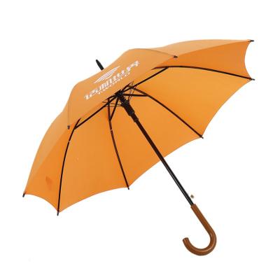 China Windproof umbrella Factory Yellow 23inch custom gift creative advertising rain and sun protection manufacturers direct long hand windproof umbrella for sale