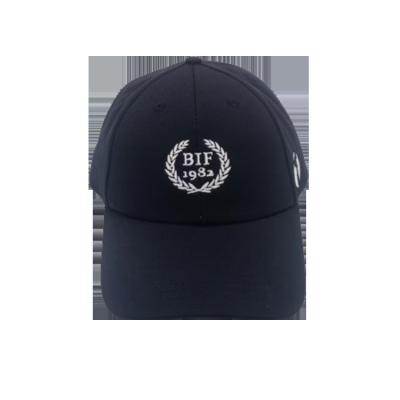 China JOINT Custom Hat 100% Polyester Embroidery Black Wholesale Hat 6 Panel Outdoor Baseball Hat for sale