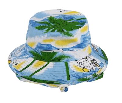 China JOINT Bucket Hat Hawaii Design Summer Custom Transfer Printing Kids Hat for sale