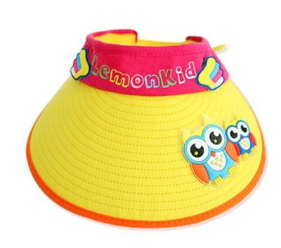 China Cute Outdoor Picture Baby Wide Brim Protect Skin Bucket Hat / Sun Hat for sale