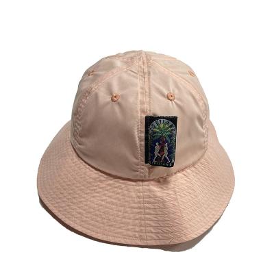 China Cute Pink Color Fisherman Hat Character 2021 Custom Label And Logo On Hat Bucket Hat for sale