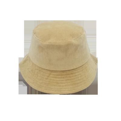 China Custom Fisherman Cap Bucket Hat Sun Protection Shade Top Logo High Quality Corduroy Flat Bucket Hat Multifunctional Decoration for sale