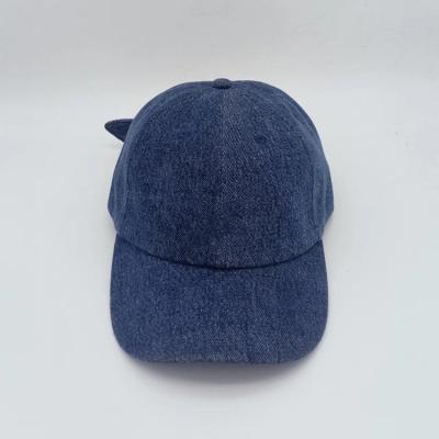 China Wholesale COMMON Customized Embroidered Curved Brim Denim 6 Panels Baseball Cap for sale