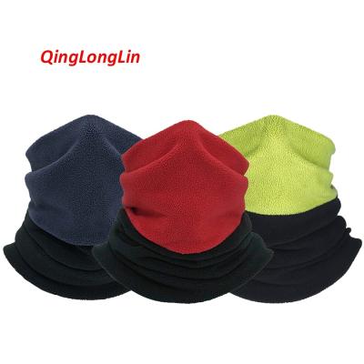 China QINGLONGLIN Winter Headwear Multifunctional Fleece Fashion Quilting Outdoor High Quality Neck Cuff For Men And Women Suite Color for sale