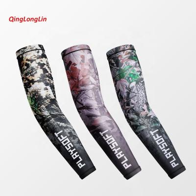 China QINGLONGLIN Hand Sleeve Bicycle Digital Printing Sublimation Arm Sleeve Compression Anti-UV Hand Sleeve Recycling Sleeve For Men for sale