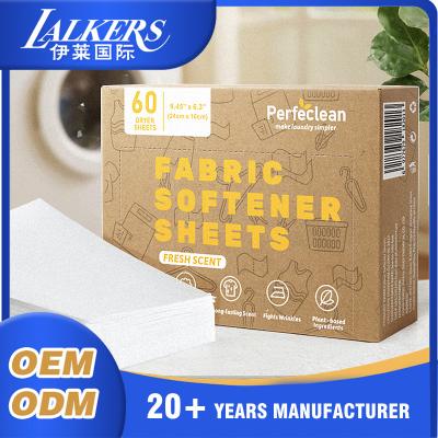 China Long Lasting Fabric Dryer Sheets Custom Strongest Smelling Dryer Sheets for sale