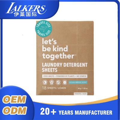 China Convenient and Effective Pre-Measured Laundry Detergent Sheets for Modern Laundry Needs for sale