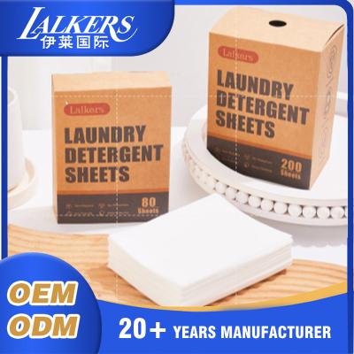 China Eco-Friendly Composition Laundry Detergent Sheets for Washing Clothes for sale