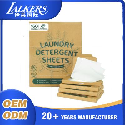 China White Eco Laundry Detergent Sheets Customize Laundry Detergent Sheets for sale