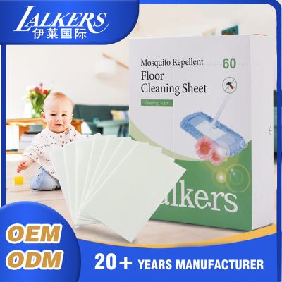 China Lalkers Quick Dissolving Floor Cleaner Sheet Light Weight Disposable for sale