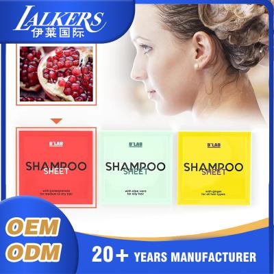 China Disposable Dissolvable Shampoo Tablets Customizable Quick Dissolve Compact for sale