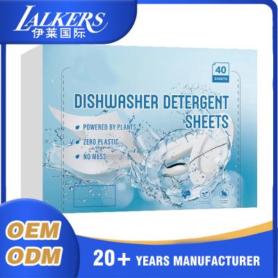 China Customizable Dishwasher Cleaning Sheets Biodegradable Deep Cleaning for sale