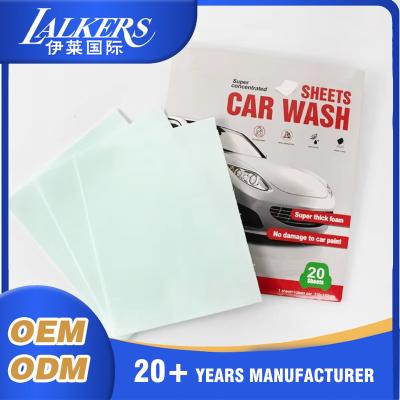 China ODM OEM Dissolvable Detergent Sheets Biodegradable Car Cleaning Products for sale