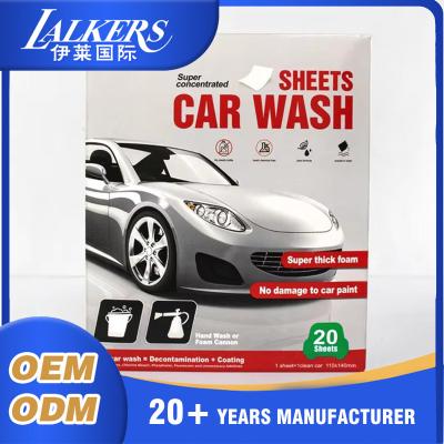 China Compact Car Cleaning Sheets Fresh Scent Long Lasting Sustainable Eco Friendly for sale