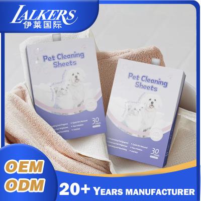 China Disposable Pet Body Wash Paper Fragrant Scent For Dogs Soft Touch Bathroom for sale