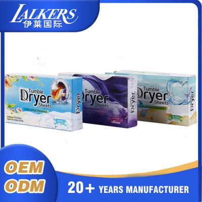 China Odor Remove Laundry Softener Sheets Customized Nature Fragrance Plant Based for sale