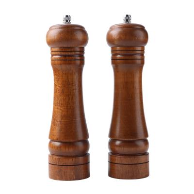 China Sustainable Acacia Wood Salt and Pepper Grinder Set Custom Wooden 8