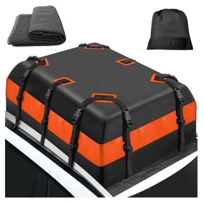 China waterproof & Tearproof & easy to use & universal & Custom Large Storage Space Car Roof Bag Auto Waterproof Roof Top 21 Cubic Feet Long Travel Storage Cargo Carrier Bag Foldable Luggage Bag for sale