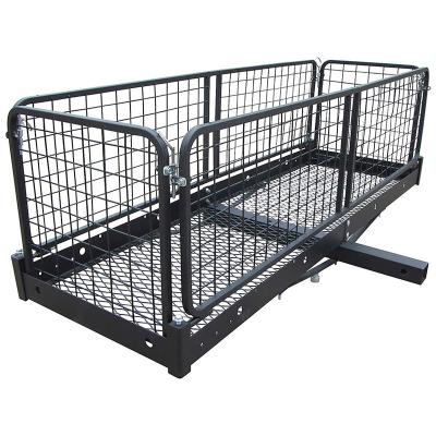 China Easy Installation/Folading/High Loading Capacity Tensioning Hot Products Alloy Steel Black Good Quality Cargo Carrier Hitch Cargo Carrier for sale