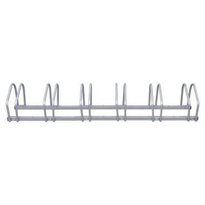 China Surface treatment: galvanized 6 bike display park rack portable bicycle storage parking floor rack for sale