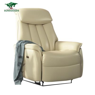 China Single Seat Foldable Wholesale Leisure Leather Chesterfield Armchair Recliner Chair for sale