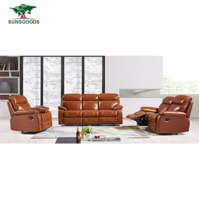 China Best Selling Living Room Revolving Sofas Leather Luxury Furniture Sofa Set Recliner 1 2 3 for sale