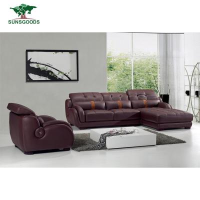 China (Size)Adjustable Cow Leather Sofa Dubai Leather Sofa Furniture Wholesale Price for sale