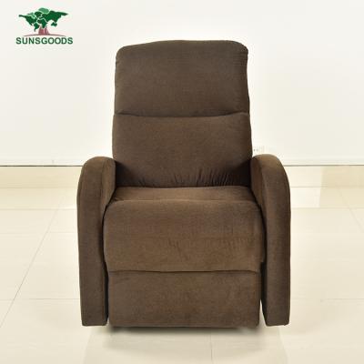 China New Custom Design Adjustable Brown (Height) Leather Sofa 2 Seats Couch Recliner Club Furniture for sale