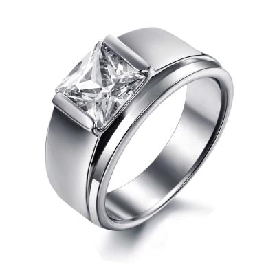 China Tagor Jewelry Super Fashion 316L Stainless Steel Ring TYGR015 for sale