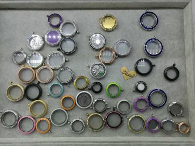 China Full Collection of Classic 316L Stainless Steel Magnetic Screw Opening Glass Floating Lockets,Various Sizes and Shapes for sale